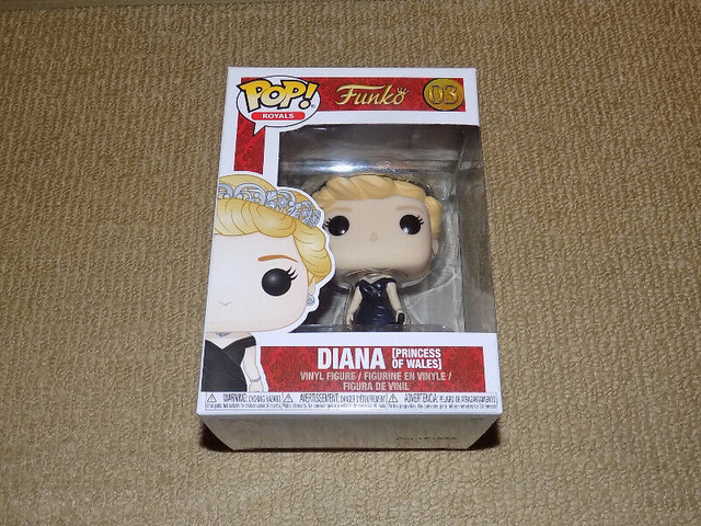 FUNKO, POP, DIANA PRINCESS OF WALES, ROYALS #03, FIGURE, NM in Toys & Games in Hamilton