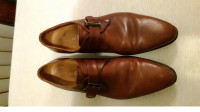 Luca Del Forte mens brown leather shoes-sz.10 good cond.Italy