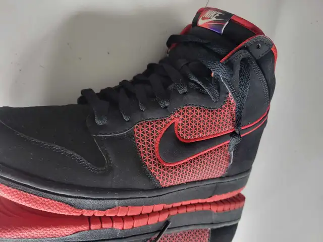 Nike Dunk Hig Retro Black Red Bred Men Size 8.5 Shoes 317982-055 in Men's Shoes in Oakville / Halton Region - Image 8