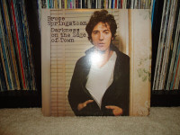 SPRINGSTEEN VINYL RECORD LP: DARKNESS ON THE EDGE OF TOWN