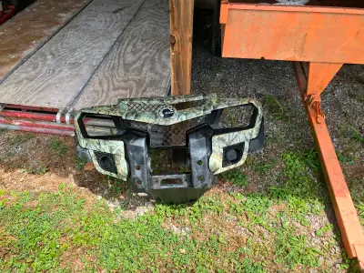 Parts are off a 2011 Can-Am Outlander 500 - Yellow Front Fender / Hood Part . Has a Crack as shown i...