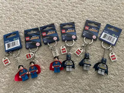 Lego keychains. NEW! Superman/ Batman, View more
