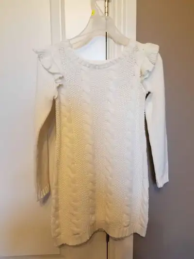 Carter's white knit dress size 6/6x, View more