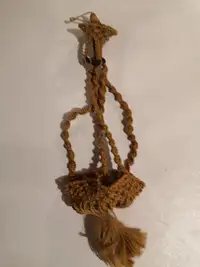 Beautifully wooden hanging flower pot holder basket as per pic