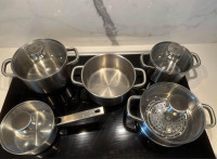 10 Piece Stainless Steel Pots Set