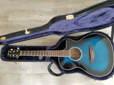 Ibanez Accoustic - Electric Guitar A300E Blue Sunburst, View more