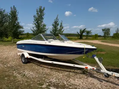 LOCATED NEAR ASHERN Terrific 17.5' Bayliner 175 bowrider with the MerCruiser 3.0L TKS 135 HP and tra...