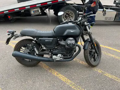 Selling my 2017 Moto Guzzi V7 3 Stone. I am the only owner or driver of this bike. Perfect condition...