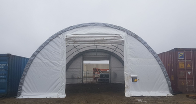 Abri de Stockage en Dôme Durable 40'x80'x20' (PVC 450g), View more