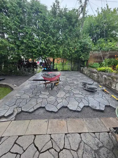 bricklayer restoration concrete slabs and parging, View more