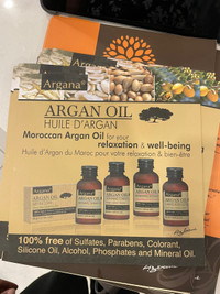 L’huile d argan neuf pour les cheveux barbe shampooing gel douch