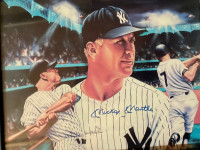 SIGNED PICS MICKEY MANTLE 