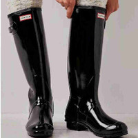 NEW Hunter Original Tall black rain boots adjustable 