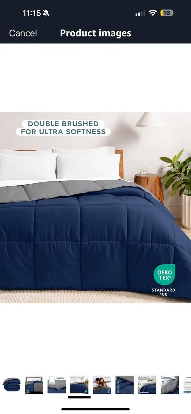 Queen Reversible Comforter in Bedding in Kitchener / Waterloo - Image 8