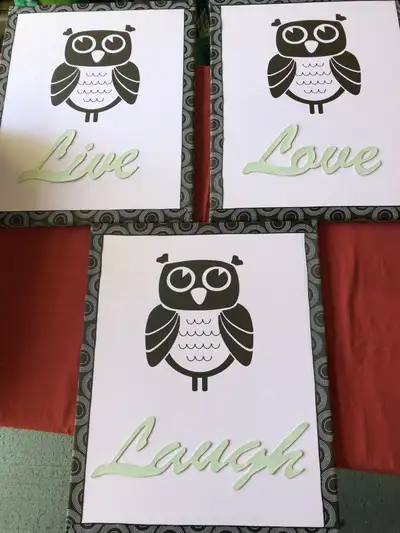 Wise owl wall decor (set of 3), View more