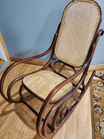 VINTAGE CANED ROCKER -pls read ad, View more