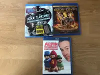 Blu-ray Lot 3 Movies for 15$ Including Gods of Egypt 3D BluRay