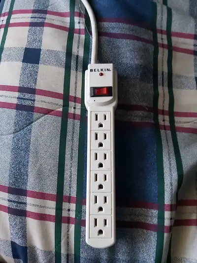 Belkin 6-Outlet Surge Protector. 3 Prong Grounded. 3Ft Cable., View more