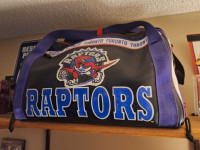 1994 Vintage NBA Toronto Raptors 18" Leather Duffle Bag