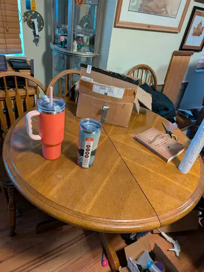 Table and four chairs, View more