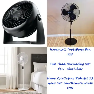 ❄️ THREE FANS-ONE DESK FAN-TWO PEDESTAL ❄️, View more