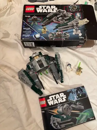 LEGO Yoda Starfighter. Complete, box & instructions. Star Wars collection, Jedi Master’s craft of ch...