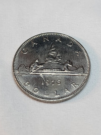 ** Error Coin 1976 Nickel Dollar Canadian