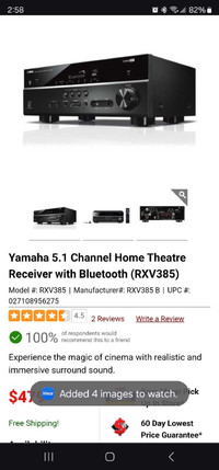 Yamaha 5.1 4K AV Receiver *NEW*