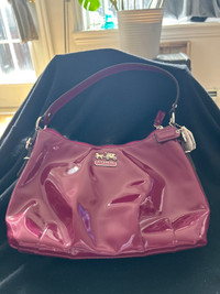 Coach magenta handbag purse 