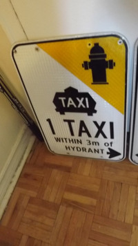 COOL  "TAXI STAND"   METAL SIGN/ CABBIES SIGN