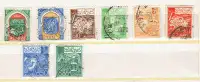 ALGÉRIE. Série de 8 timbres oblitérés.