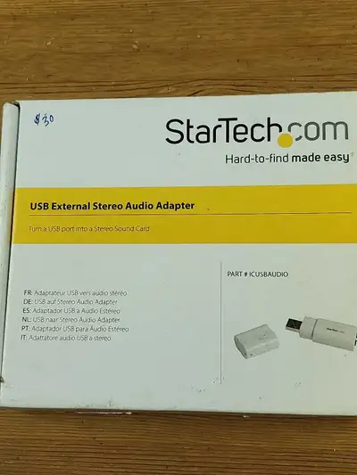 Upgrade your computer's audio capabilities with this new StarTech.com USB External Stereo Audio Adap...