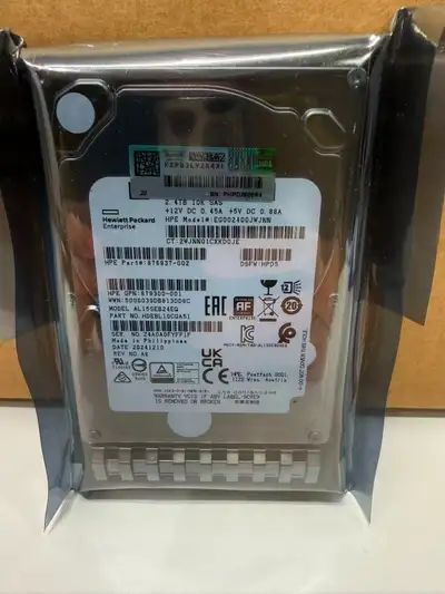 [2024 Date] Brand New HPE 2.4TB 10K SAS 12G 2.5" Enterprise HDD, View more