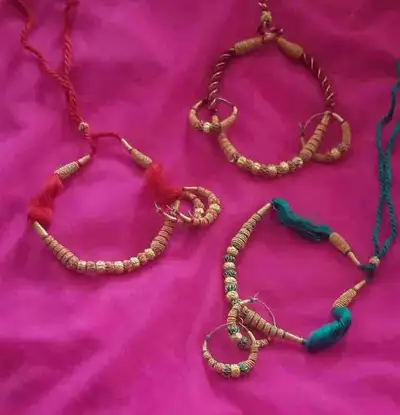 All three in first pic $5each. Black jhumki set $8.