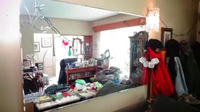 Antique Glass Wall Mirror (LARGE) - Great Condition, View more