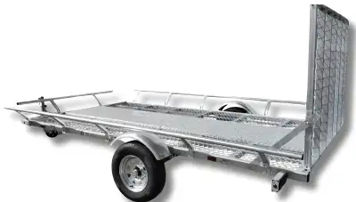 $3300 Rear loading ramp adjusts to 3 different angles Heavy duty A frame tongue Floor 12ft x 6.6ft S...