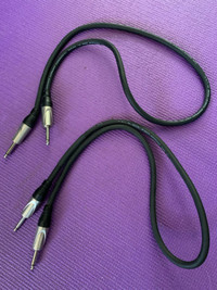 2 New 3’  12 AWG speaker cable