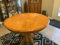 40” Round wood table