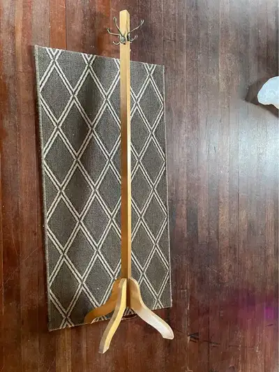 Vintage Wooden Coat Rack – 68” Tall, View more