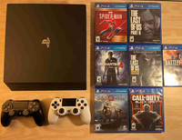 PS4 Pro 1TB + 2 Controllers + Games 