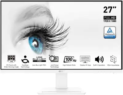 MSI Pro MP273A, 27" 1920 x 1080 (FHD), IPS 100Hz Gaming Monitor, View more