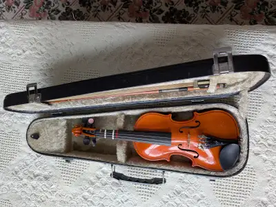 I have two children's small violins available (1/10 and 1/4 size). These two violins were played qui...