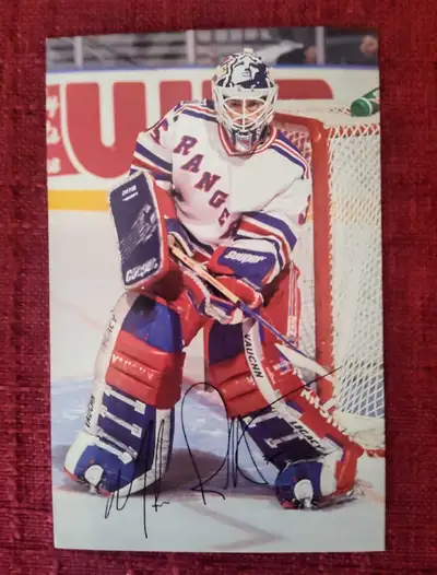 1993-94 NHL New York Rangers MIKE RICHTER Facsimile postcard, View more