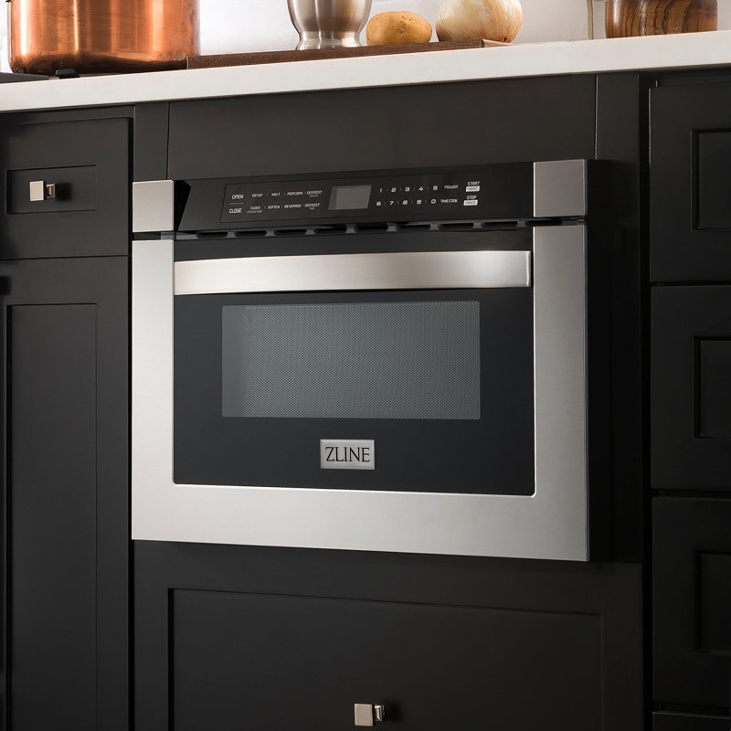 ZLINE 24" 1.2 cu. ft. Microwave Drawer, Stainless Steel Microwaves