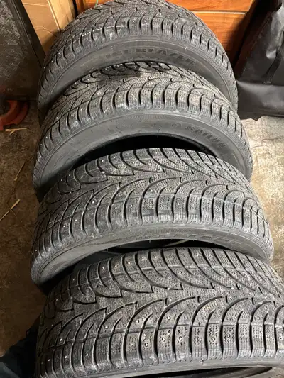 As pictured good for a winter or so. Some studs missing. $240