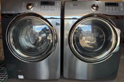 Washer & Electric Dryer Set – Clean & Working, View more