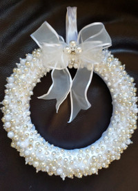 Beautiful White Pearl wreath, New