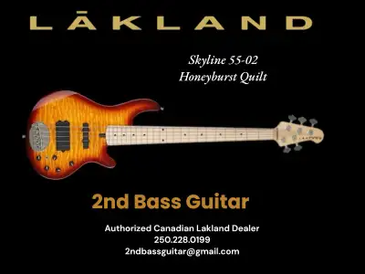 2nd Bass is Western Canada’s authorized Lakland dealer. We have many Lakland basses in stock for 202...