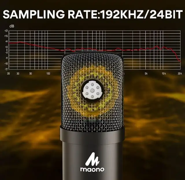 USB Microphone Kit 192kHz/24Bit AU-A04T PC Condenser in Speakers, Headsets & Mics in Markham / York Region - Image 10