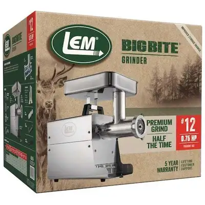 LEM #12 BIGBITE Meat Grinder, View more